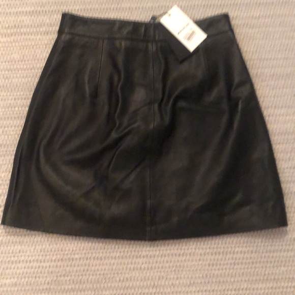 New with tags Whistles leather mini skirt size small - Picture 6 of 7